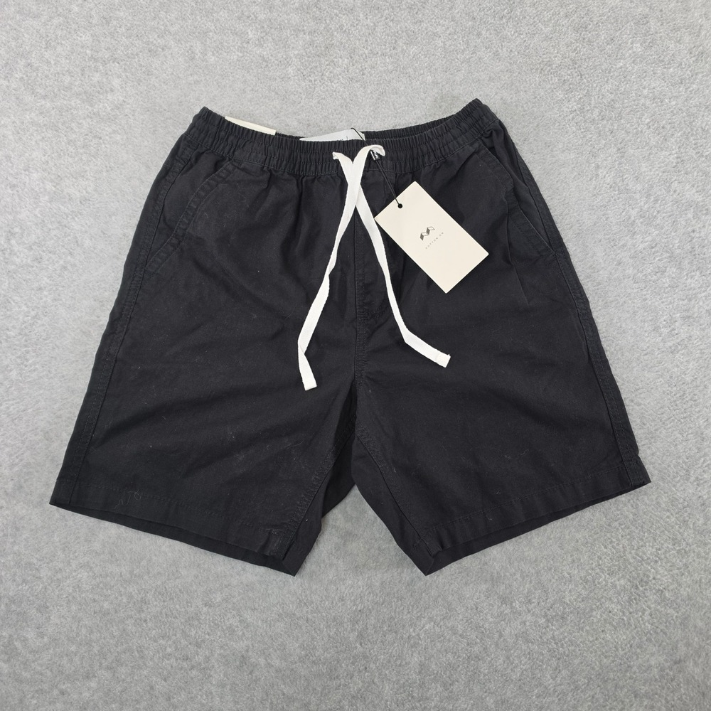 Cotton On Mens Easy Short Black Textured Elastic Waist Drawstring XS 361894-31 - Picture 1 of 6